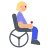Woman In Motorized Wheelchair: Medium-Light Skin Tone