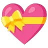 Эмодзи Сердце с бантиком 💝 image - Google Noto Color Animated style