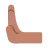 Leftwards Pushing Hand: Medium Skin Tone