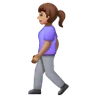 Woman Walking: Medium Skin Tone Emoji 🚶🏽‍♀️ image - Samsung style