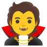 Vampire Emoji 🧛 image - Google Noto Color style