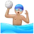 Man Playing Water Polo: Medium-Light Skin Tone