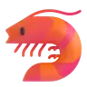 Garnele Emoji 🦐 image - Microsoft 3D Fluent style