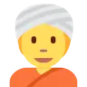 Emoji Uomo con turbante 👳 image - Twitter / X (Twemoji) style