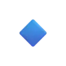 Petit losange bleu Emoji 🔹 image - Microsoft 3D Fluent style