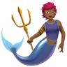 Merperson: Medium-Dark Skin Tone Emoji 🧜🏾 image - Apple style