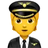 Pilot Emoji 🧑‍✈️ image - Apple style
