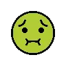 Nauseated Face Emoji 🤢 image - OpenMoji style