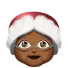 Mrs. Claus: Medium-Dark Skin Tone Emoji 🤶🏾 image - Apple style