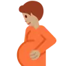 Pregnant Person: Medium Skin Tone Emoji 🫄🏽 image - Twitter / X (Twemoji) style