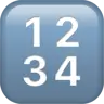 Symbole de saisie de nombres Emoji 🔢 image - Apple style