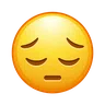 Pensive Face Emoji 😔 image - Telegram style