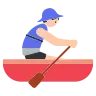 Man Rowing Boat: Light Skin Tone Emoji 🚣🏻‍♂️ image - Tossface style