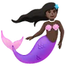 Mermaid: Dark Skin Tone Emoji 🧜🏿‍♀️ image - Samsung style