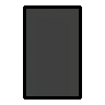 Black Vertical Rectangle ▮ image - OpenMoji style