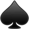 Spade Suit Emoji ♠ image - Apple style