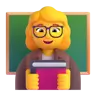 Woman Teacher Emoji 👩‍🏫 image - Microsoft 3D Fluent style