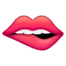 Biting Lip Emoji 🫦 image - Samsung style
