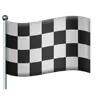 Chequered Flag Emoji 🏁 image - Apple style