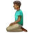 Man Kneeling: Medium-Dark Skin Tone