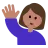 Woman Raising Hand: Medium Skin Tone