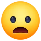 Visage renfrogné à la bouche ouverte Emoji 😦 image - Facebook Meta style