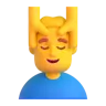 Man Getting Massage Emoji 💆‍♂️ image - Microsoft 3D Fluent style