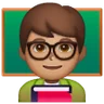 Man Teacher: Medium Skin Tone Emoji 👨🏽‍🏫 image - Samsung style