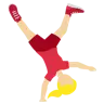 Woman Cartwheeling: Medium-Light Skin Tone Emoji 🤸🏼‍♀️ image - Twitter / X (Twemoji) style