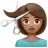Person Getting Haircut: Medium Skin Tone