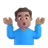 Man Shrugging: Medium Skin Tone