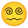 Face With Spiral Eyes Emoji 😵‍💫 image - Google Noto Color style