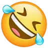 Rolando de rir no chão Emoji 🤣 image - WhatsApp style