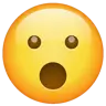 Emoji Affrontare con la bocca aperta 😮 image - WhatsApp style