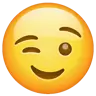 Winking Face Emoji 😉 image - WhatsApp style