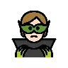 Supervillain: Light Skin Tone Emoji 🦹🏻 image - OpenMoji style