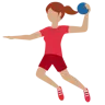 Woman Playing Handball: Medium Skin Tone Emoji 🤾🏽‍♀️ image - Twitter / X (Twemoji) style