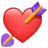 Heart With Arrow Emoji 💘 image - WhatsApp style