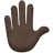 Raised Hand: Dark Skin Tone