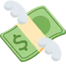 เงินกับปีก Emoji 💸 image - Twitter / X (Twemoji) style