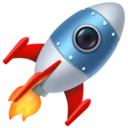 Rocket Emoji 🚀 image - Facebook Meta style