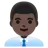 Man Office Worker: Dark Skin Tone