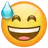 Grinning Face With Sweat
