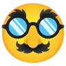 Emoji Faccia mascherato 🥸 image - Google Noto Color style