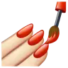 Nail Polish: Light Skin Tone Emoji 💅🏻 image - WhatsApp style