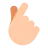 Hand With Index Finger And Thumb Crossed: Light Skin Tone