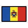 Flag: Moldova Emoji 🇲🇩 image - OpenMoji style