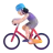Woman Biking: Light Skin Tone