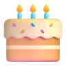 Geburtstagskuchen Emoji 🎂 image - Microsoft 3D Fluent style