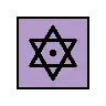 Dotted Six-Pointed Star Emoji 🔯 image - OpenMoji style